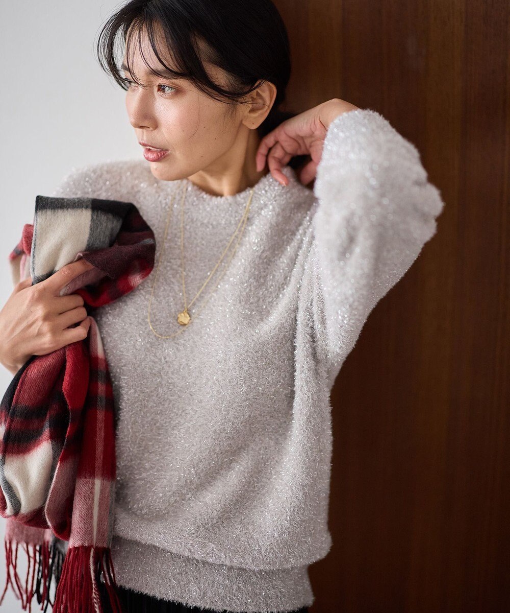 ANY シャイニーニットプルオーバー 