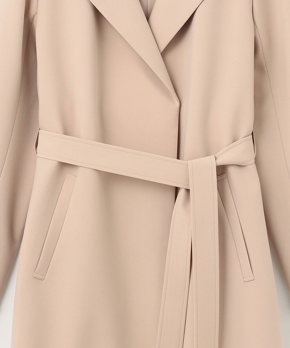 ANY SIS ノーカラーロングテロンチ コート 