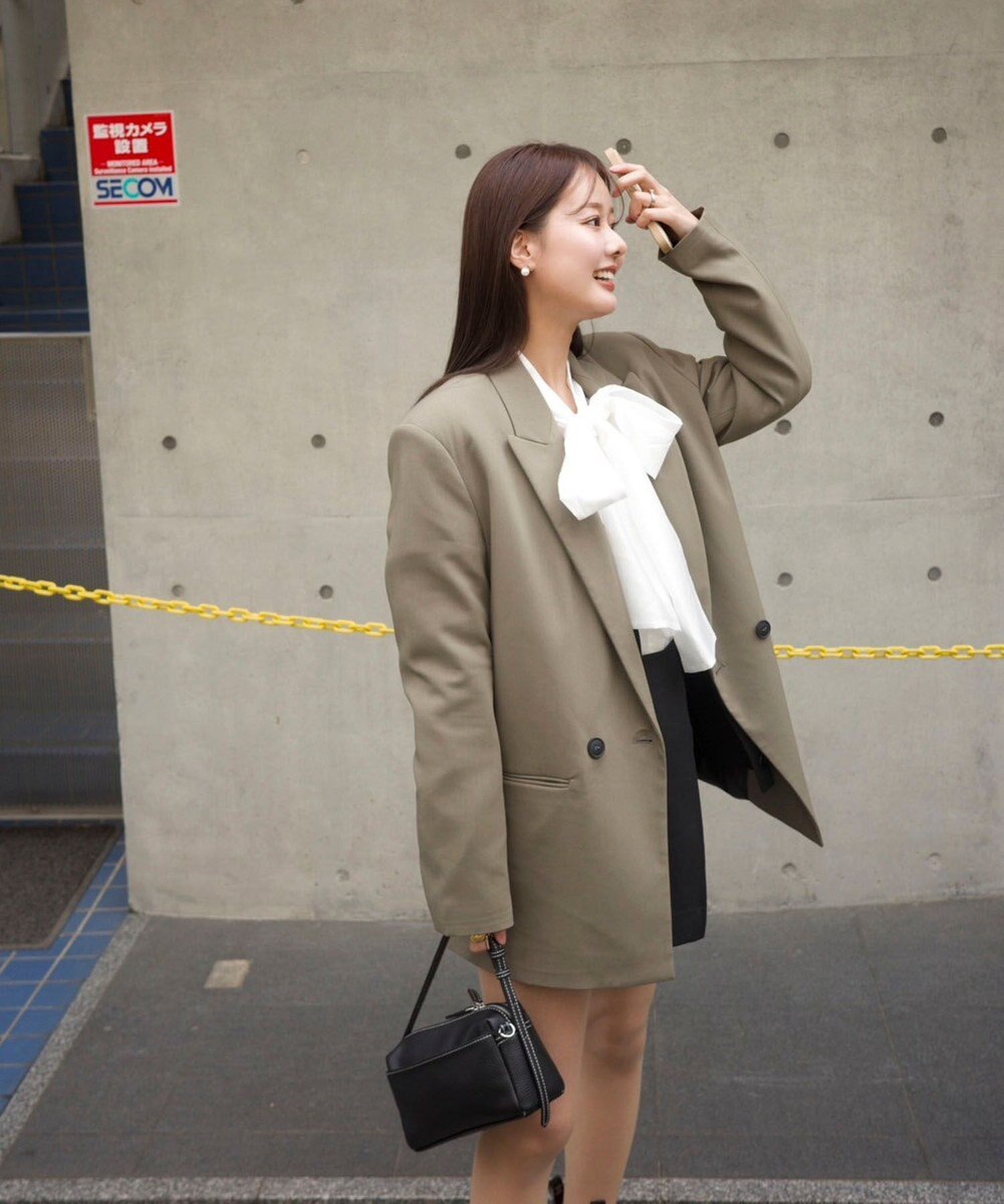 Green Parks AnriettMusee シアーボウタイブラウス 