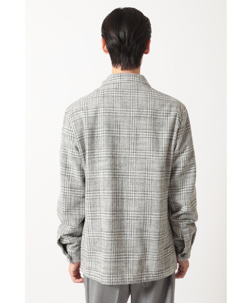 DAKS グレーチェック テーラード オーバーシャツ 