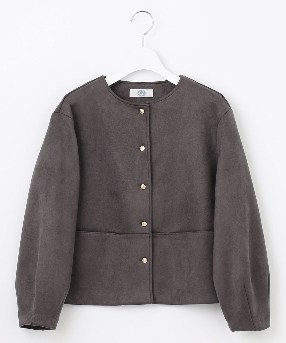 J.PRESS LADIES L 【洗える】スエードダンボール  ジャケット 