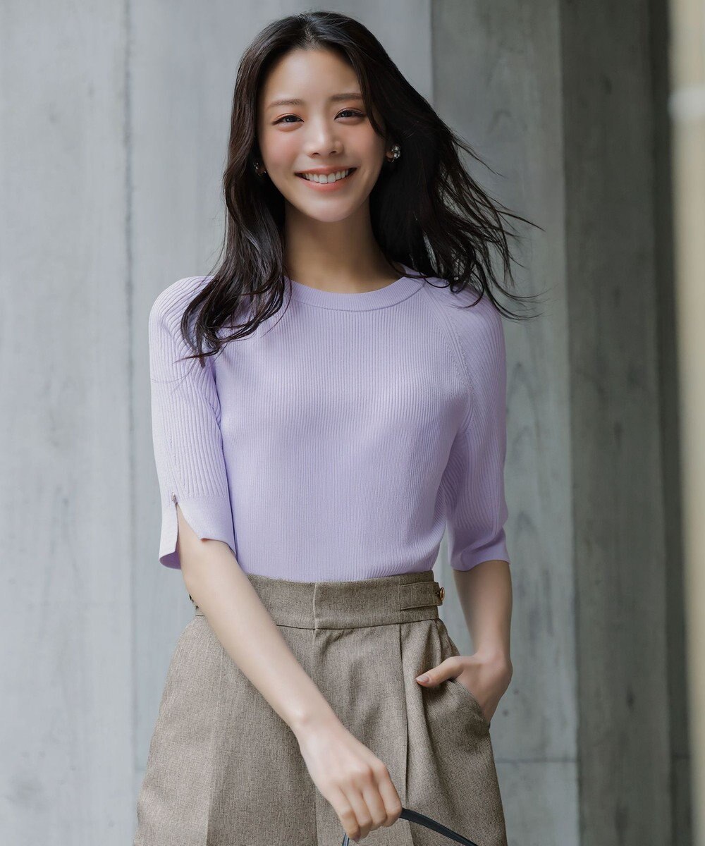 ANY SIS パール調ストーンサークル イヤリング 