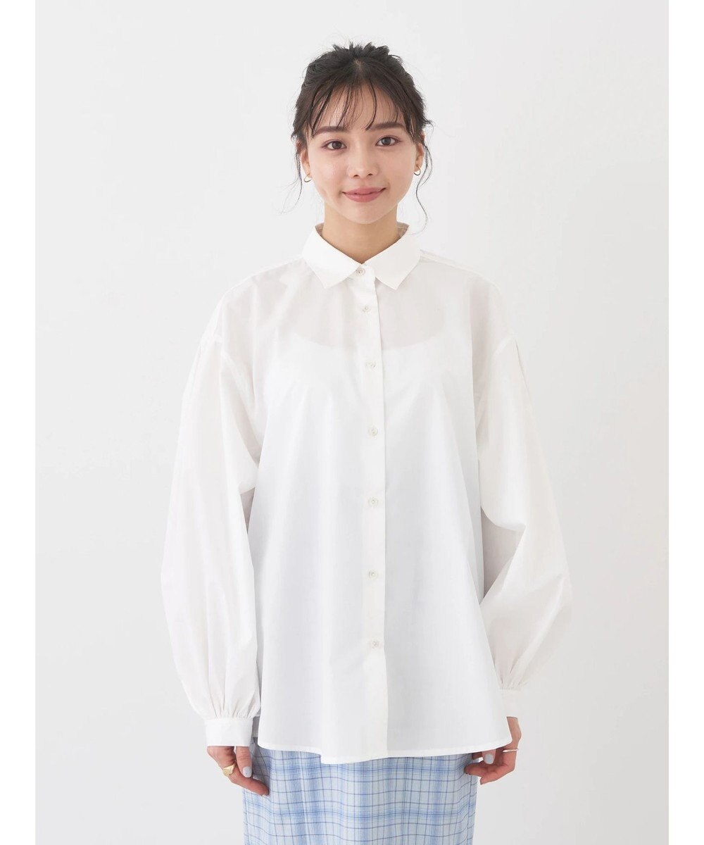 earth music&ecology 袖タックブラウス 