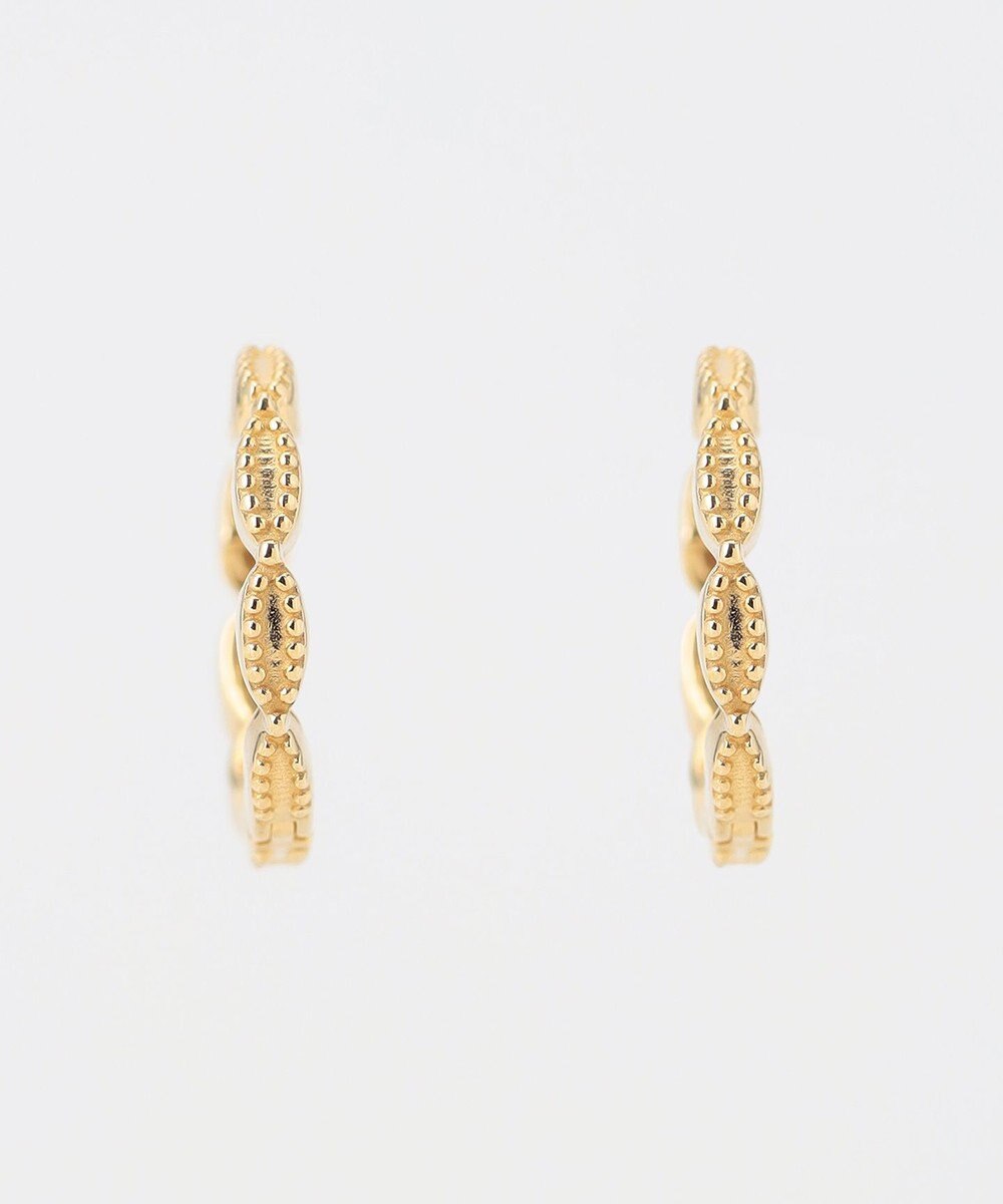 TOCCA 【WEB限定】DAISY PETAL HOOP PIERCED EARRINGS K10ゴールド 淡水パール 2WAYピアス 