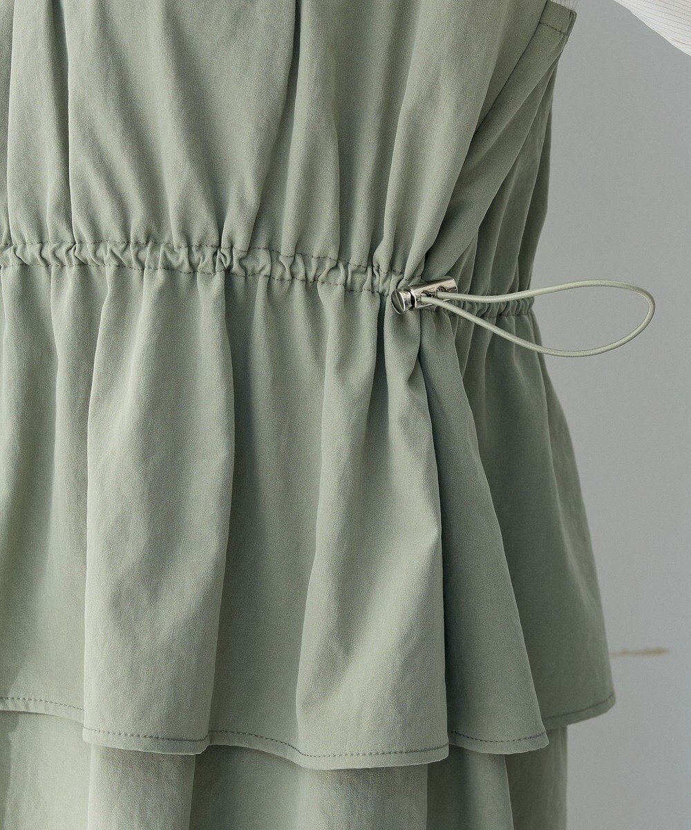 Green Parks ペプラムドッキングワンピース 