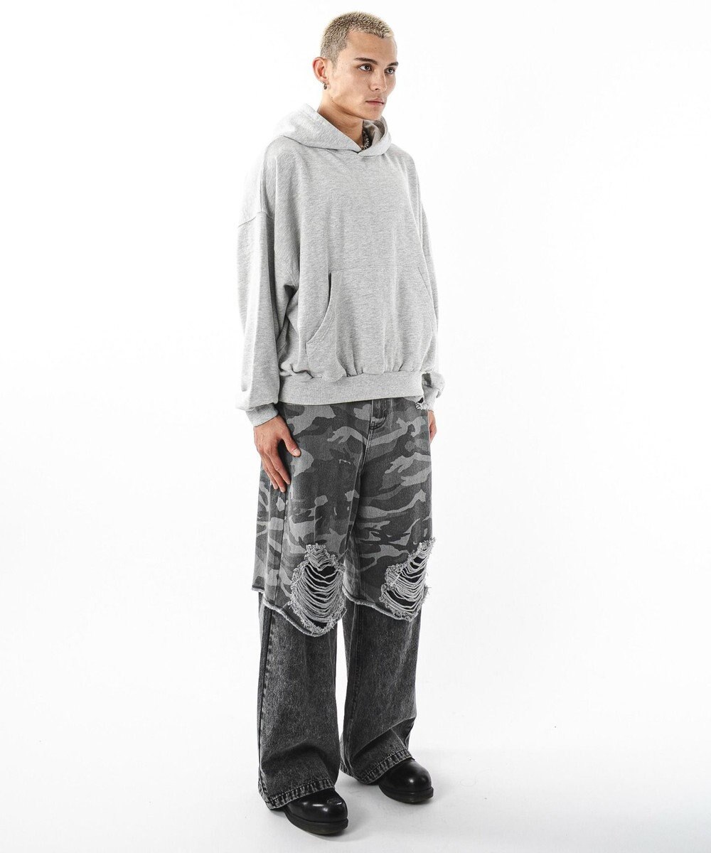 WEGO 【ユニセックス着用ITEM】バルーンクロップドプルパーカー 