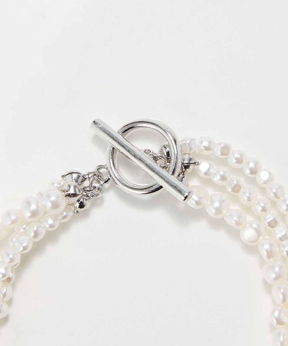 Phoebe レイヤードバロックパールマンテルブレスレット　シルバー 