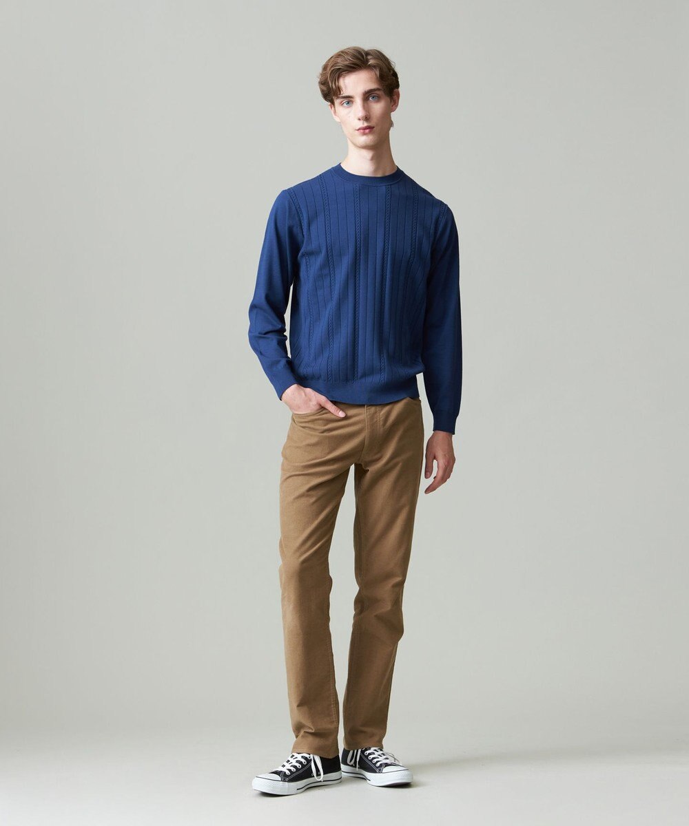 J.PRESS MEN 【ストレッチ性 / イージーケア】【FLEX YARN】クルーネックニット 