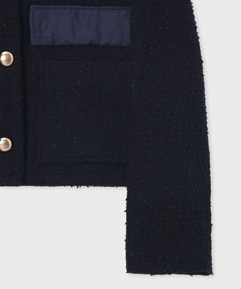 Paul Smith ツイード ノーカラー ジャケット 