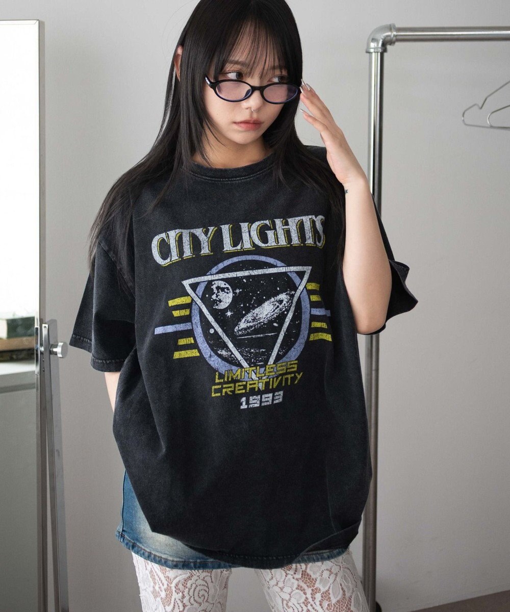 WEGO ヴィンテージウォッシュグラフィックBIGT 