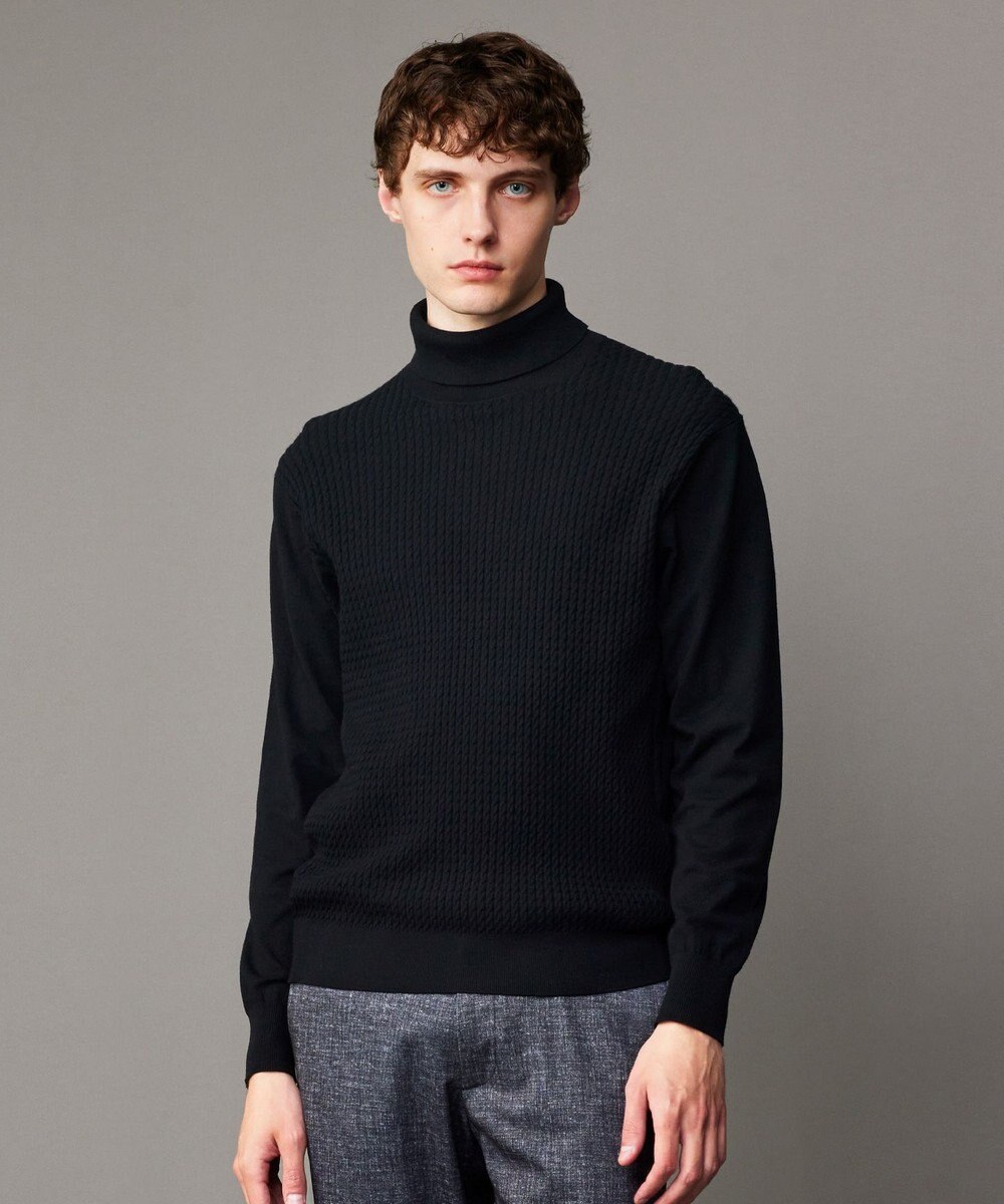 JOSEPH ABBOUD 【洗える/チクチクしない/3シーズン対応】SNOWY タートルネック ニット 