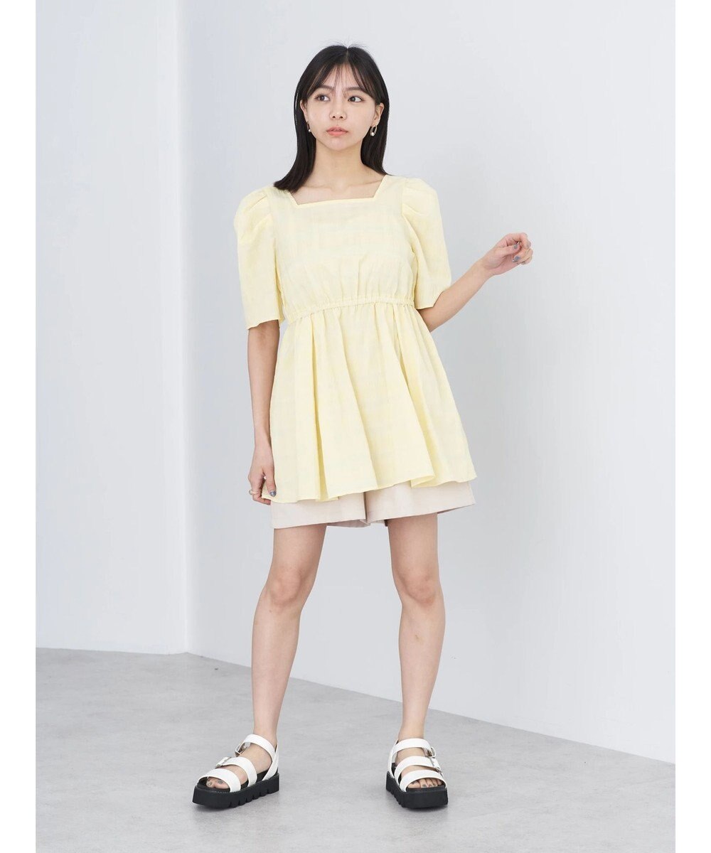 earth music&ecology スクエアネックチュニック 