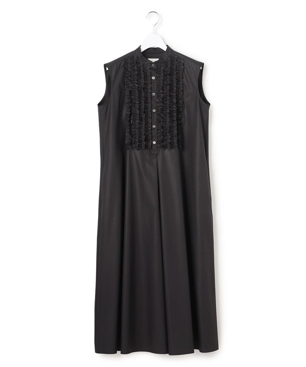 23区 【R(アール)】ルミナスコットン フロントフリル ワンピース 