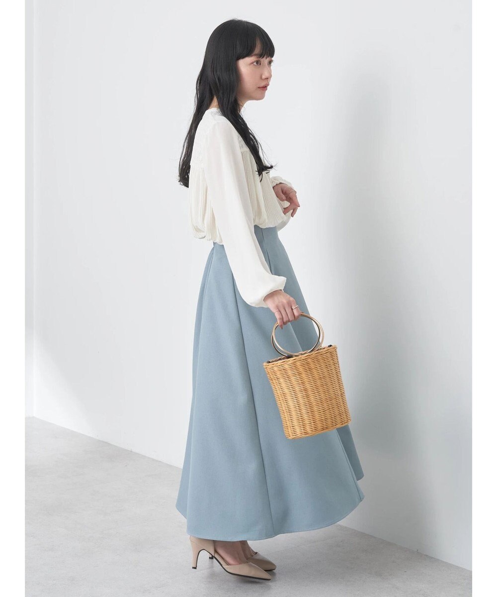 earth music&ecology レースプリーツブラウス 