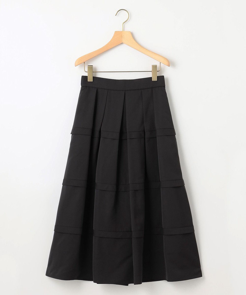 組曲 フリルタフタ フレアスカート 