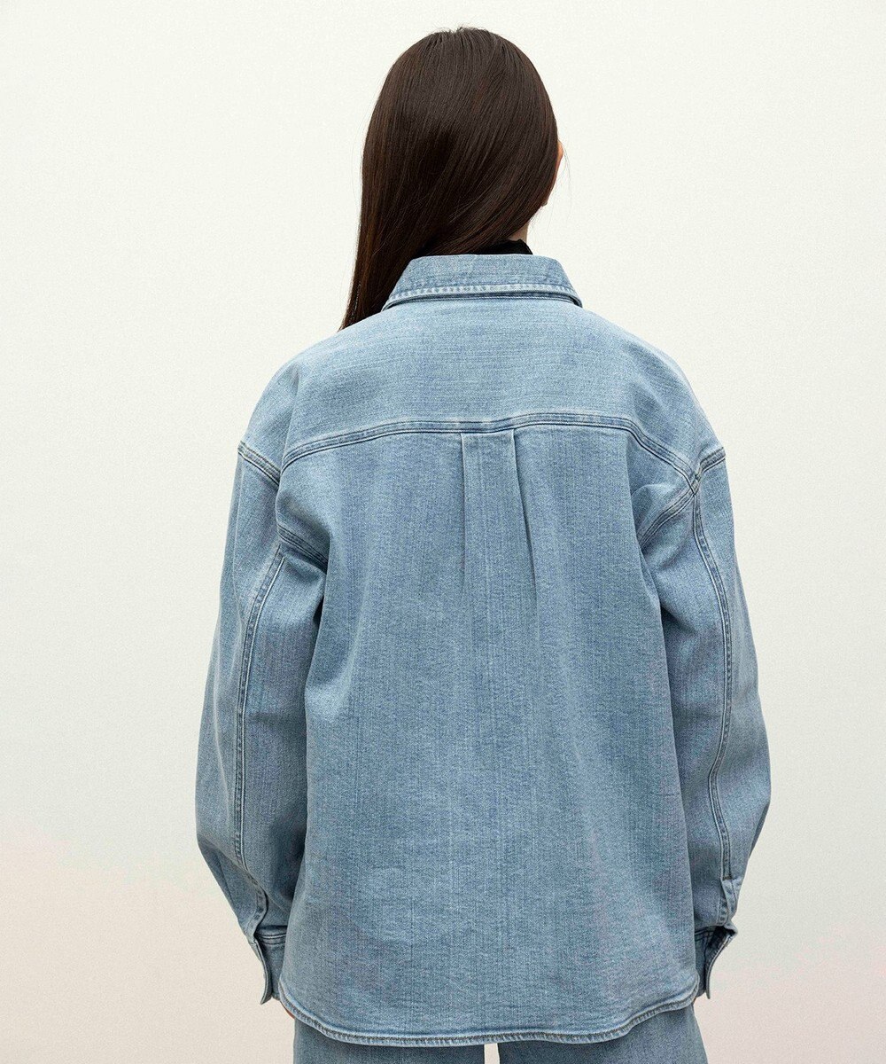 NAVE 【ReNAVE　洗える】ストレッチデニム シャツ 