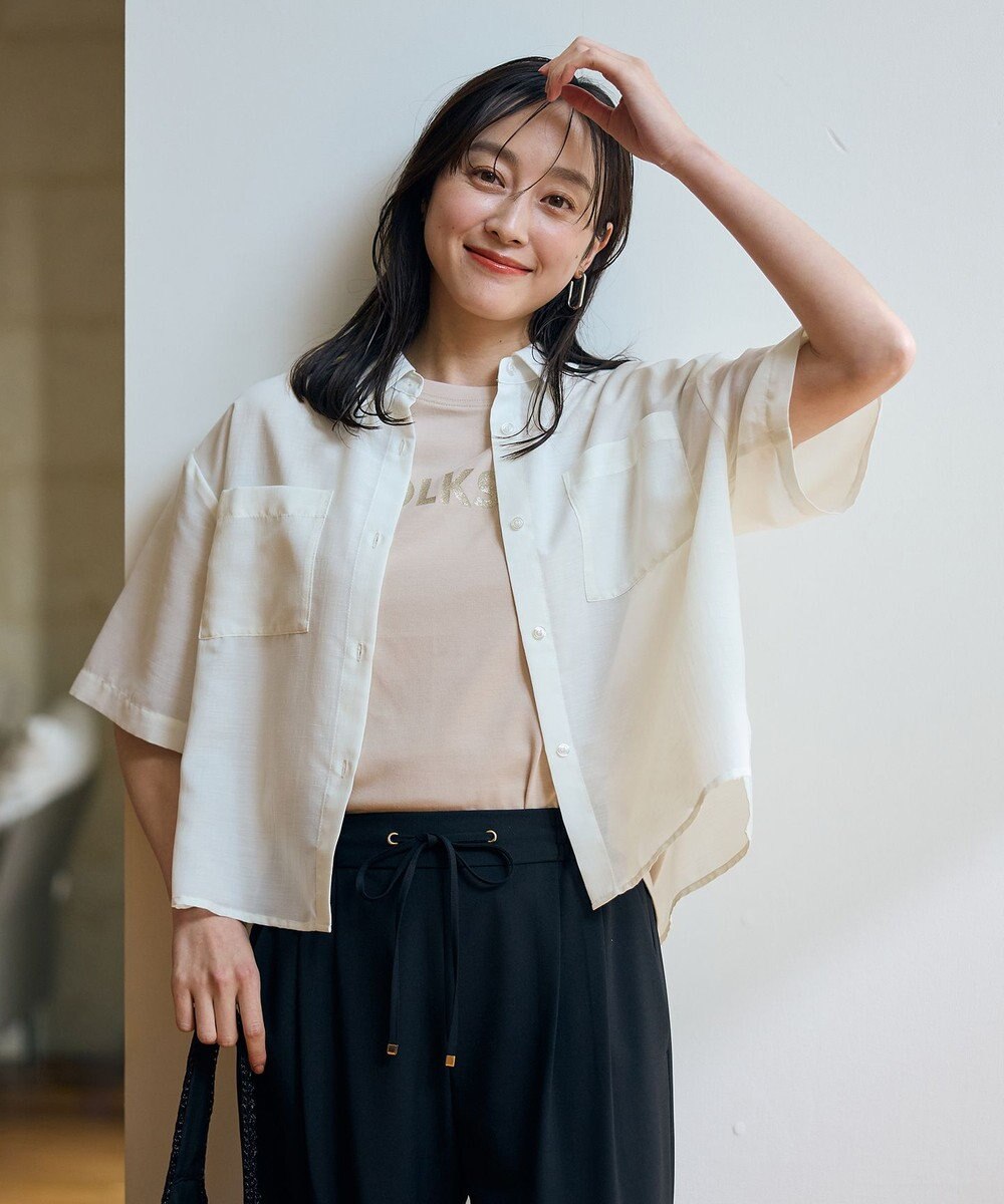 ANY シアーテックリネンシャツ 