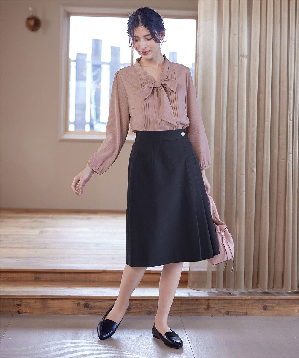 Tiaclasse 【新色追加・洗える】リボンタイブラウス 