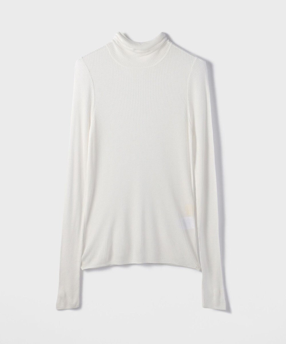 GRACE CONTINENTAL シアーリブニットトップ 