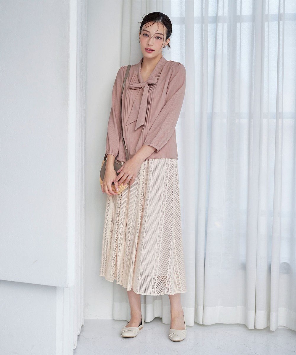 Tiaclasse 【新色追加・洗える】リボンタイブラウス 