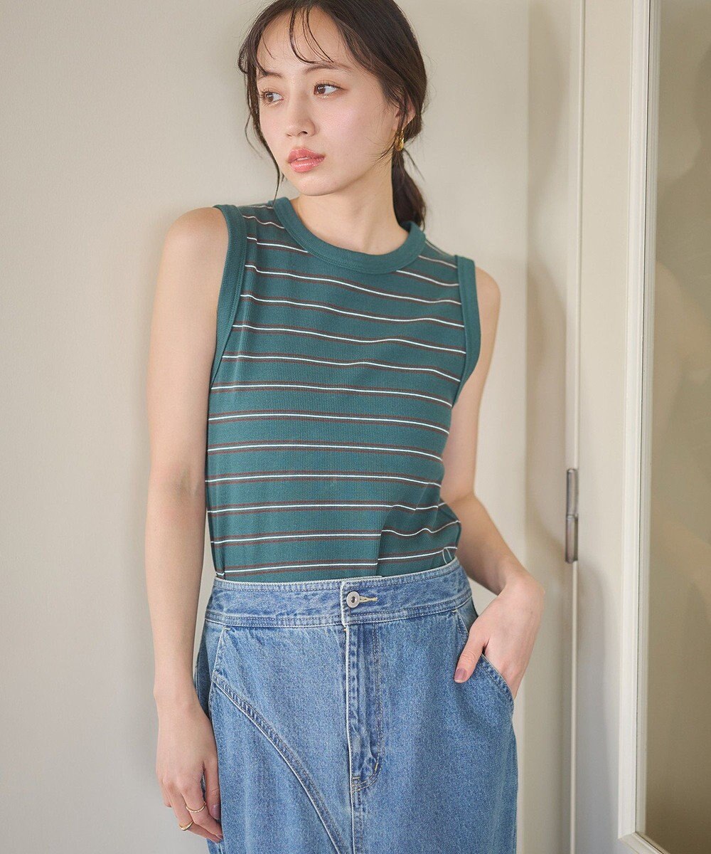 earth music&ecology リブタンクトップ 