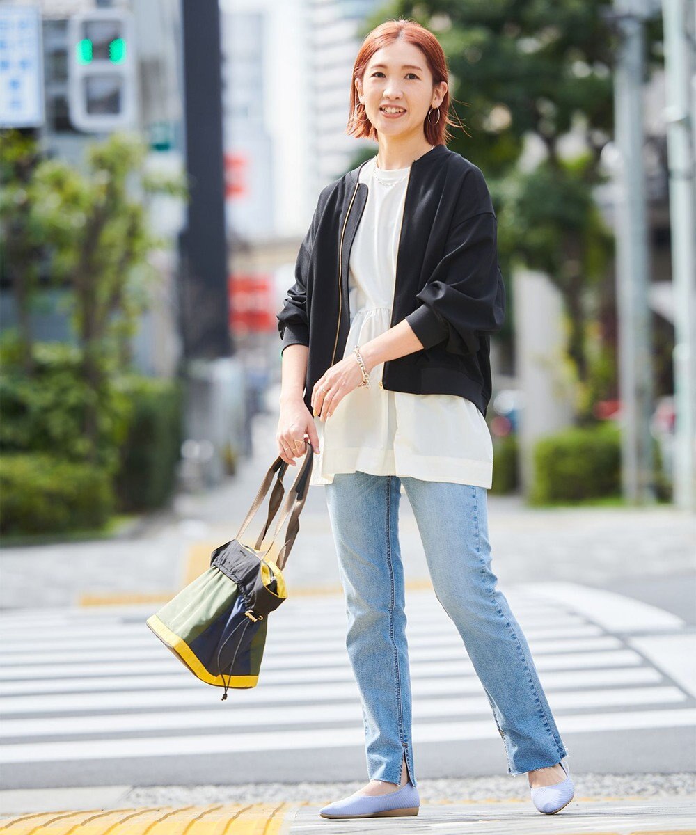 UNFILO L 【GLOW 6月号掲載/接触冷感/ストレッチ】BEAUTY FORM タフタコンビTシャツ 