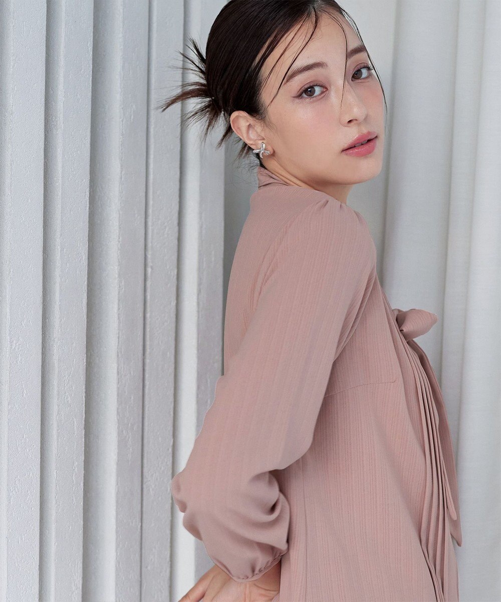 Tiaclasse 【新色追加・洗える】リボンタイブラウス 