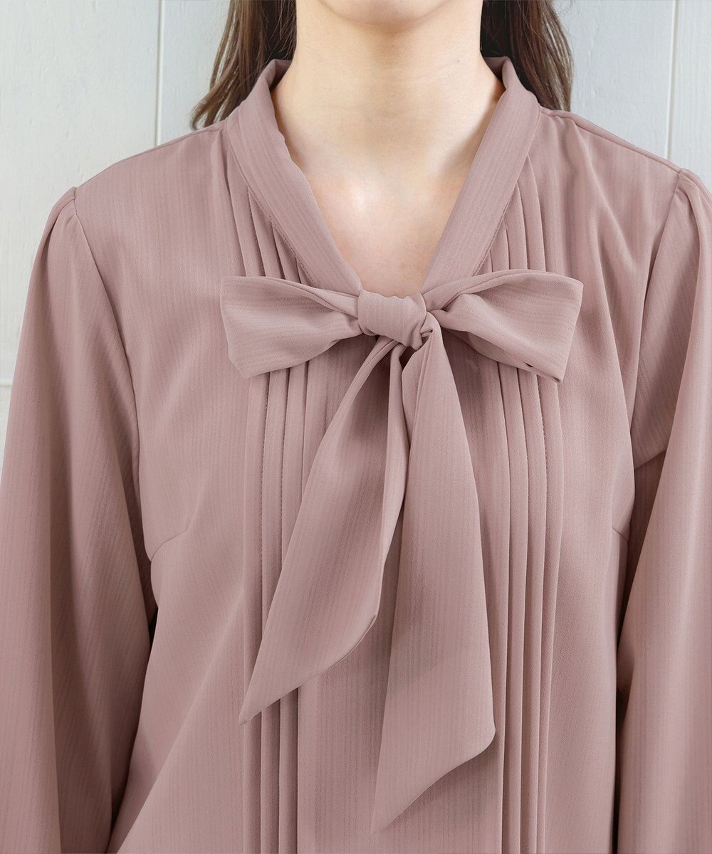 Tiaclasse 【新色追加・洗える】リボンタイブラウス 