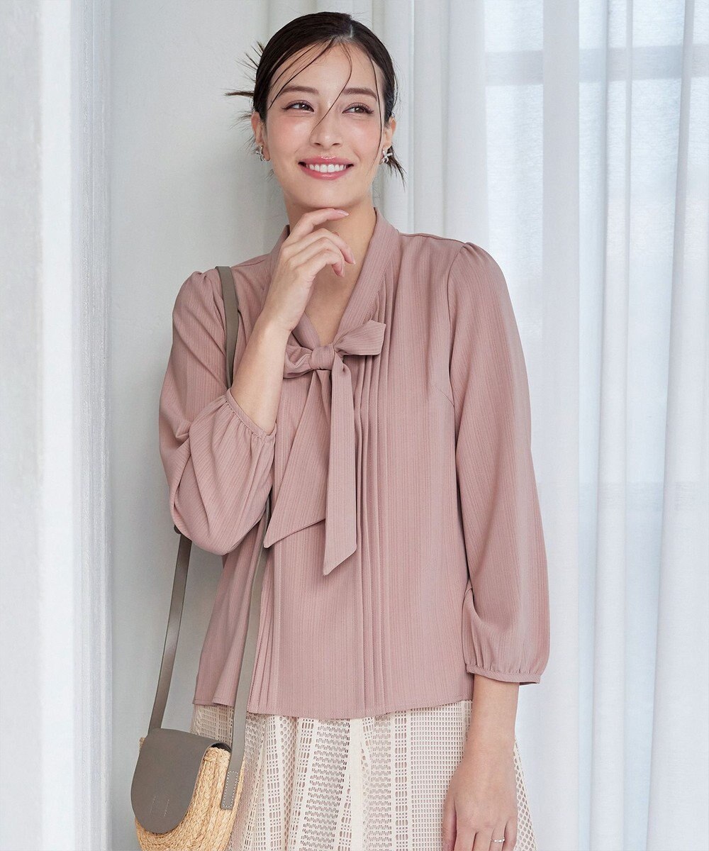 Tiaclasse 【新色追加・洗える】リボンタイブラウス 