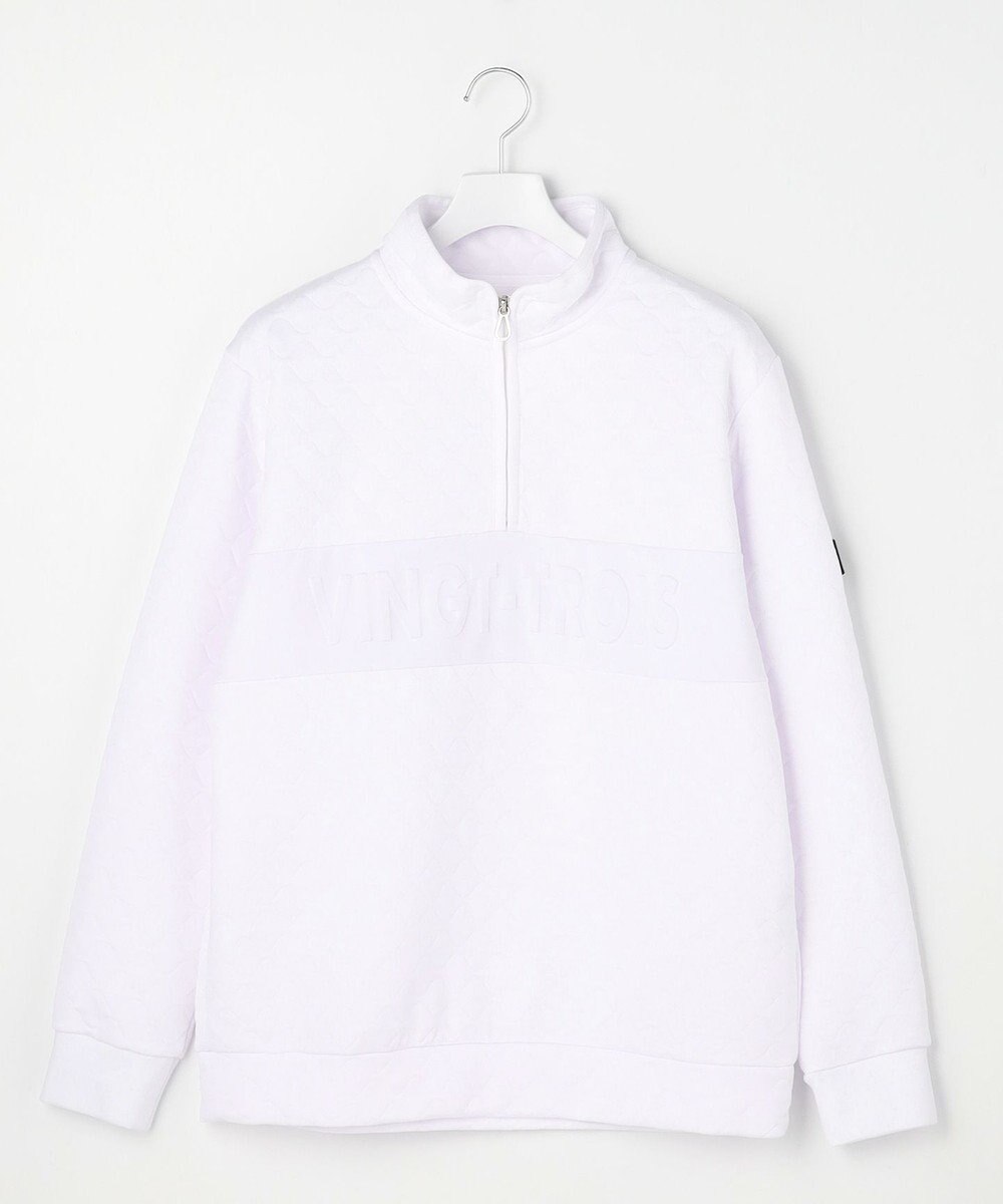 23区GOLF 【MEN】ウェーブキルトジャガードプルオーバー 