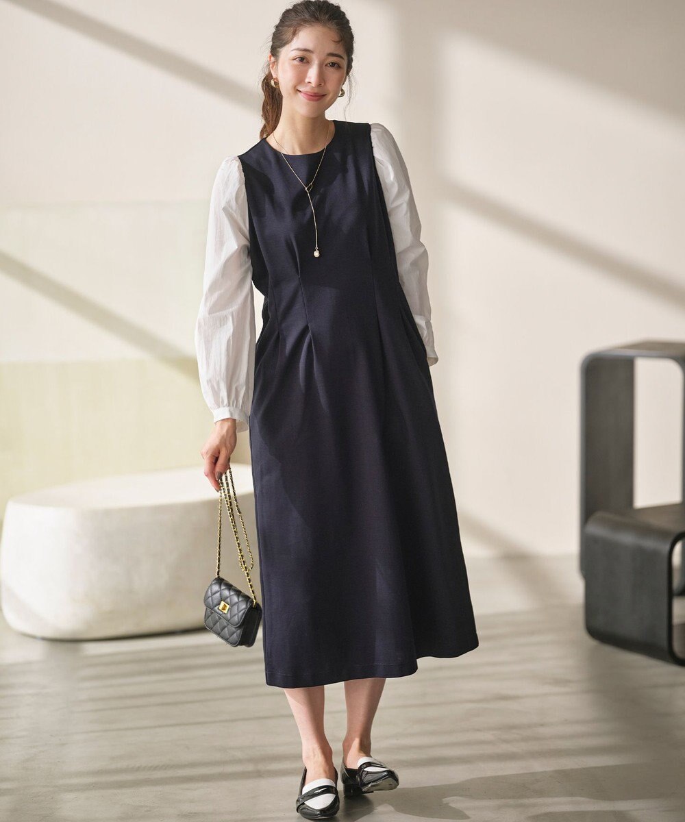 組曲 シャツスリーブポンチ ワンピース 