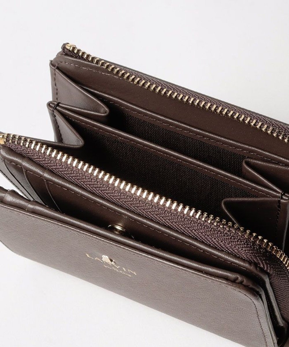 LANVIN en Bleu リュクサンブール　2つ折り財布　Lファスナー 