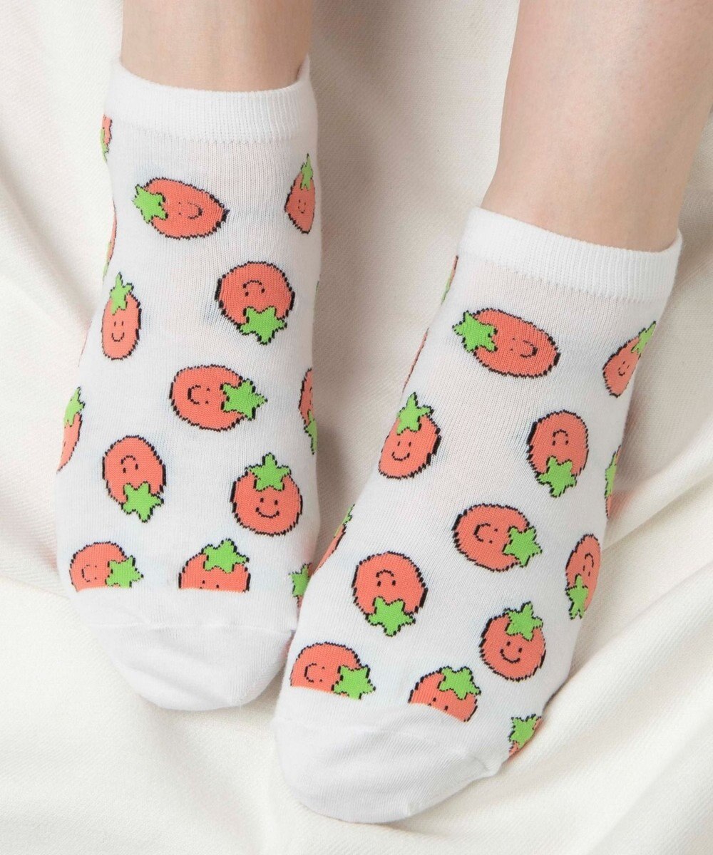 WEGO フルーツ総柄ショートソックス 
