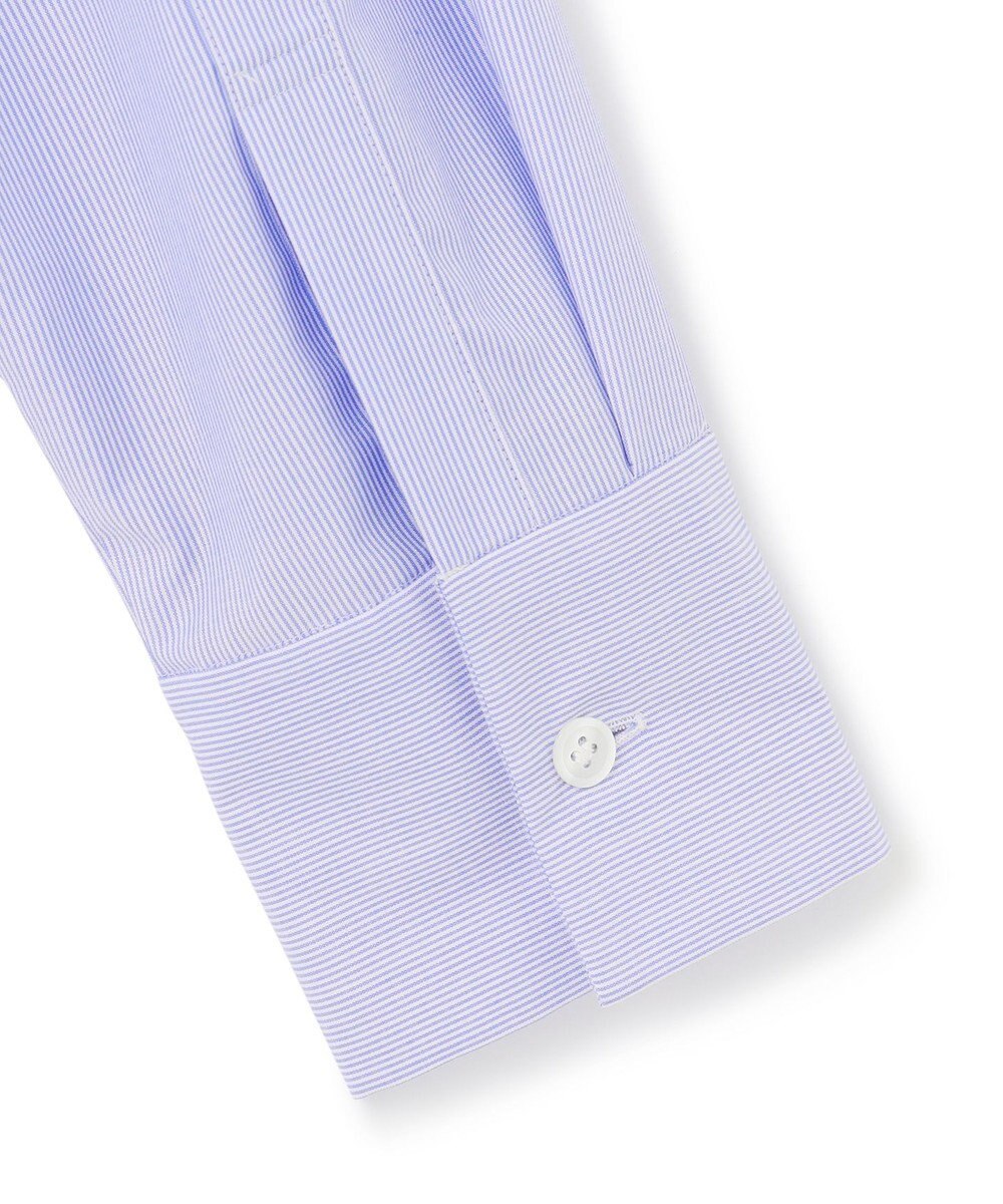 ICB L 【洗える】クリーンブロード バンドカラーブラウス 