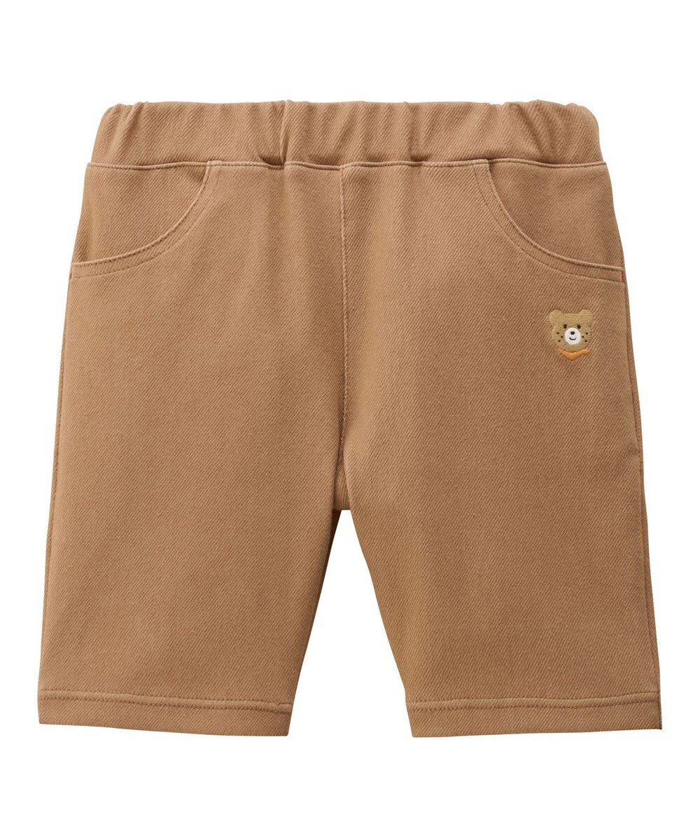 MIKI HOUSE HOT BISCUITS 【80-120cm】【Everyday Series】ワンポイント ストレッチ6分丈パンツ 