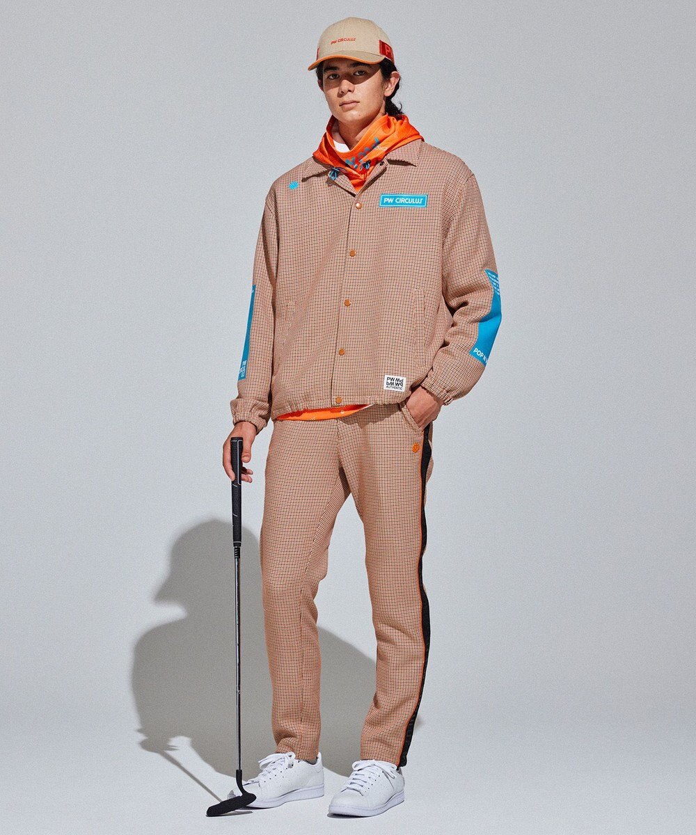 PW CIRCULUS 【MEN】CLASSICAL×SPORTY　チェック柄コーチジャケット 