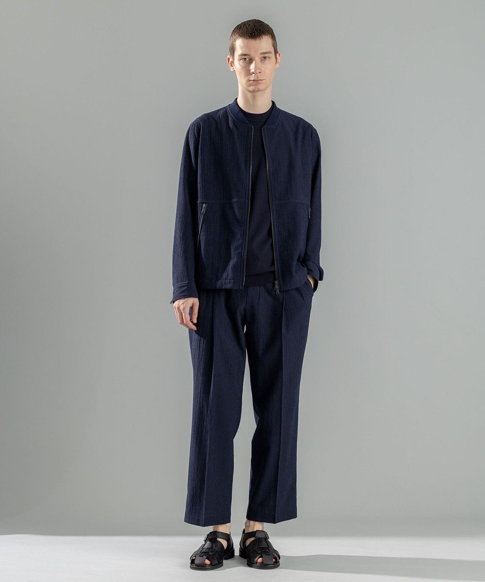 JOSEPH HOMME 新素材【通気性/ストレッチ】トリコサッカーストレッチ ドロスト付ワイドパンツ / BAILEY CONVERTIBLE 