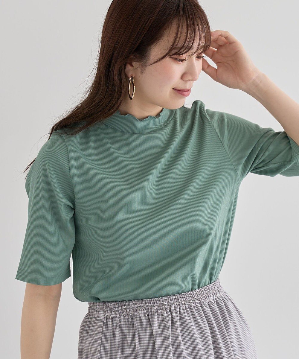 Green Parks ・Ｐｅｔｉｔ　Ｆｌｅｕｒ　５分袖メロウリブＴＥＥ 