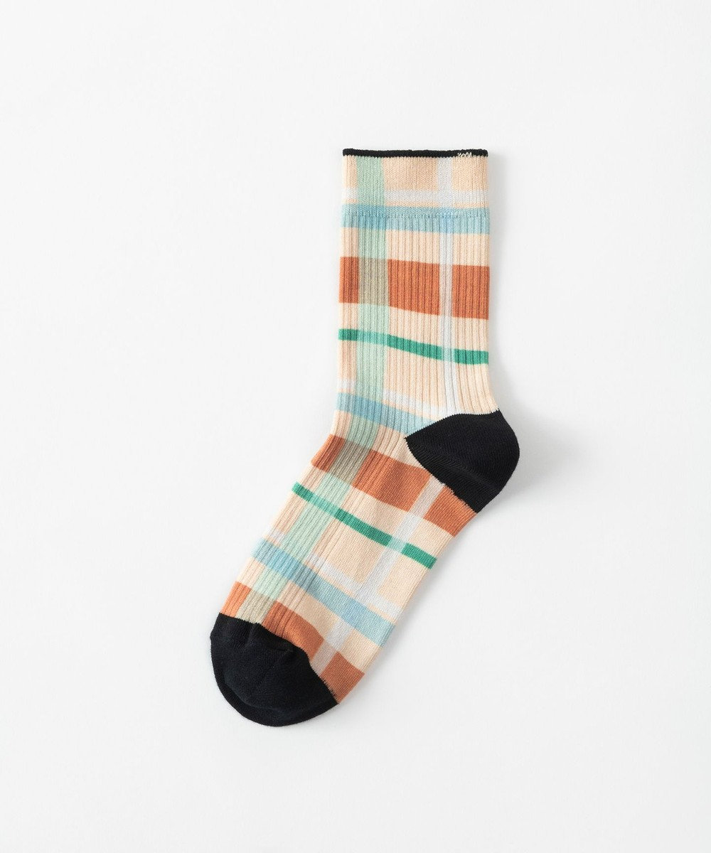 TRICOTE チェックリンクソックス 