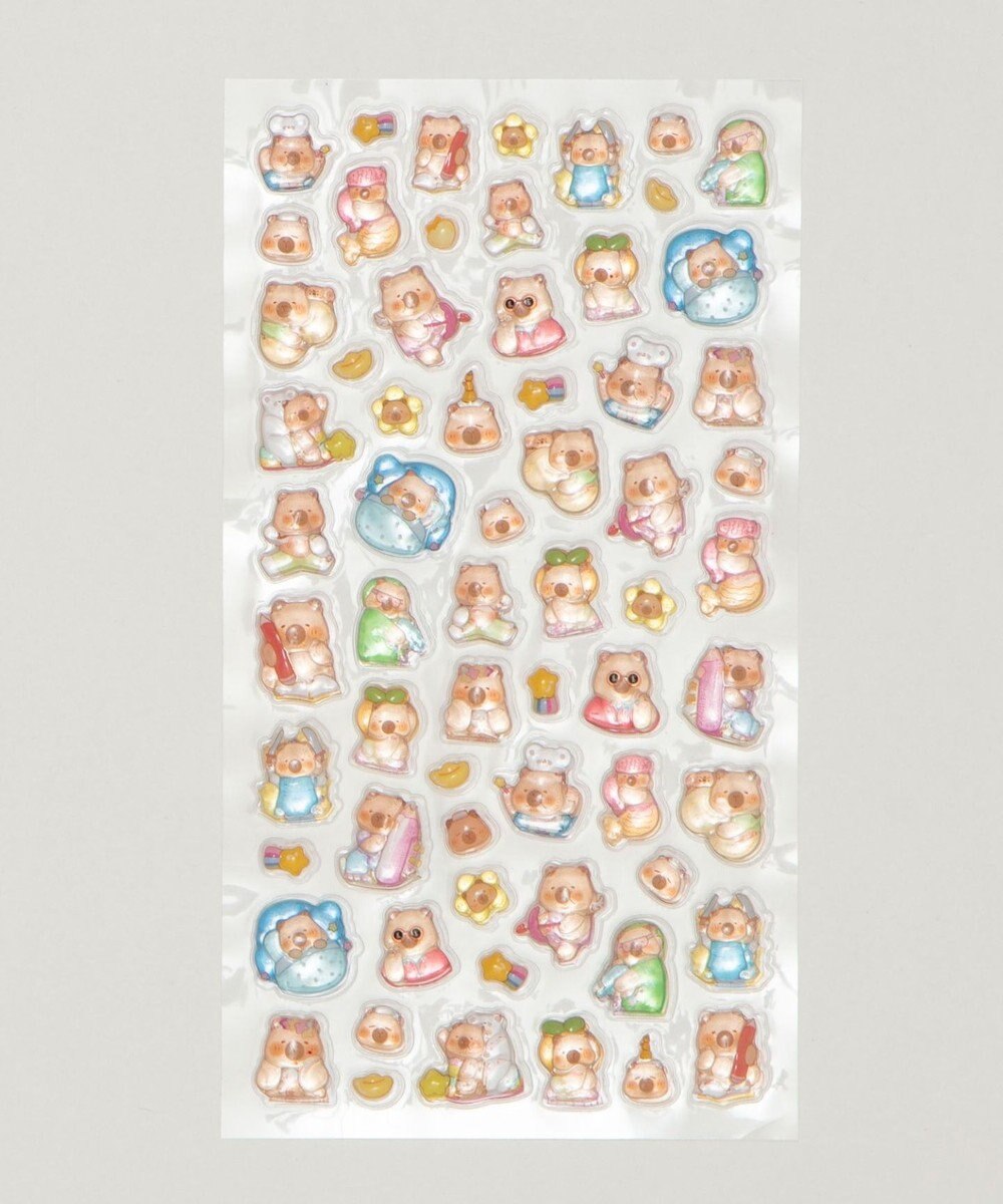 WEGO ぷっくりカピバラステッカー 