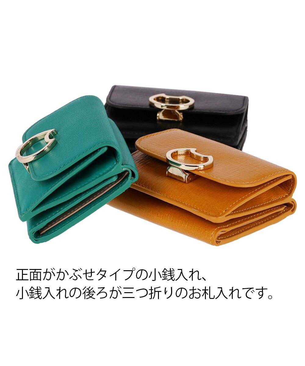 tsumori chisato CARRY ネコおこし 3つ折り財布 ミニ財布 