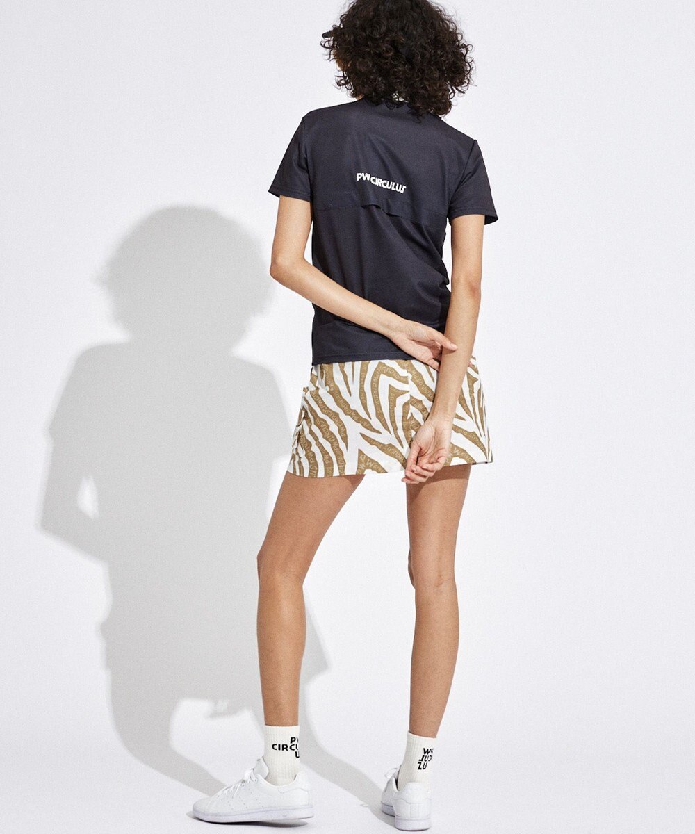 PW CIRCULUS 【高通気 / 軽撥水 / 軽量のDotAir 使用】【WOMEN】ゼブラ柄スカート ゴルフウェア レディース 
