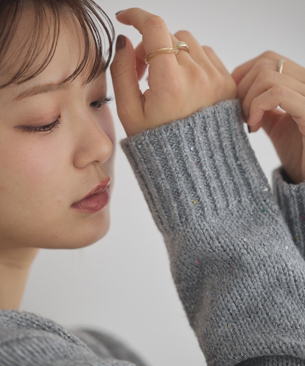 earth music&ecology 【セット2点】SET2点フラワースパンコールカーデ＋ビスチェ 