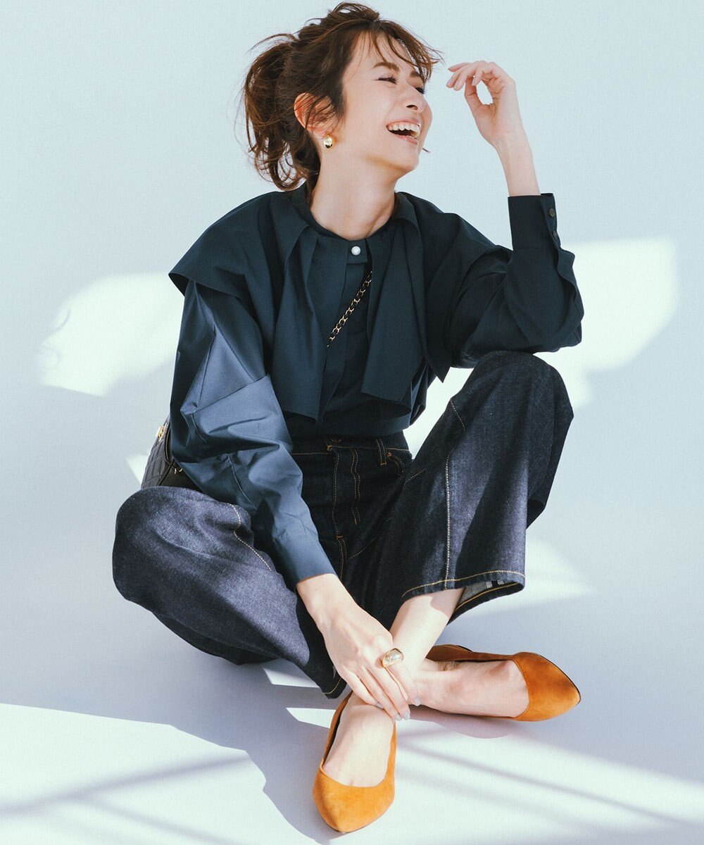 23区 【CLASSY.6月号掲載/洗える】23区DENIM コクーンシルエット パンツ 