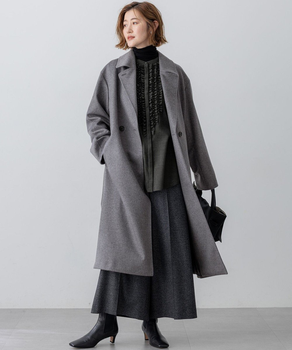 23区 S 【CLASSY.掲載/洗える】スムージーコットン タートルネック ニット 