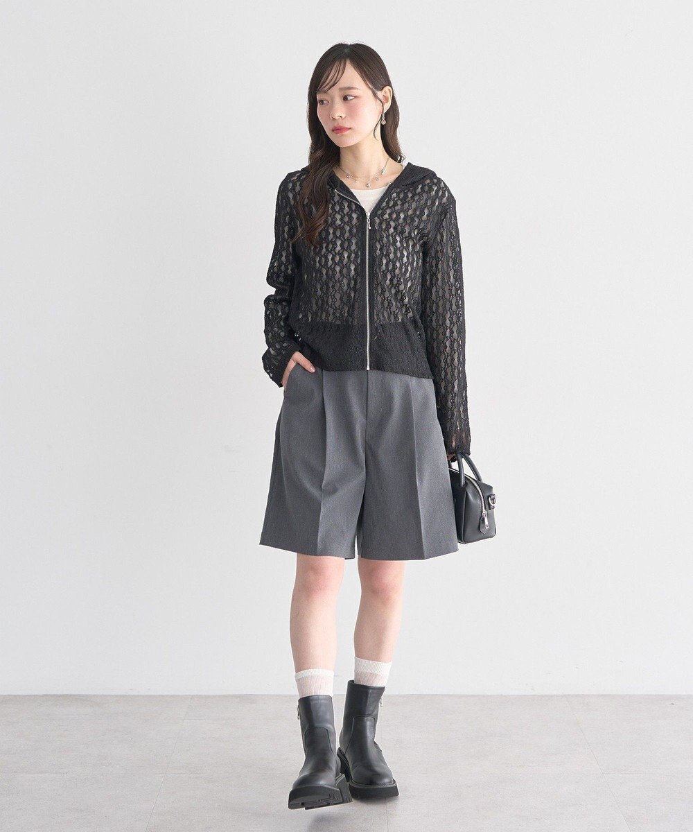 earth music&ecology レースパーカー 