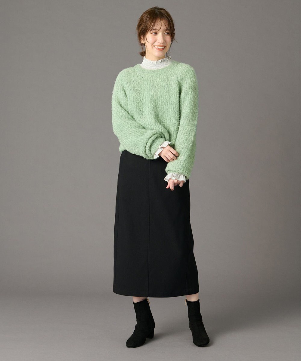 ANY カーリーファンシーニット 