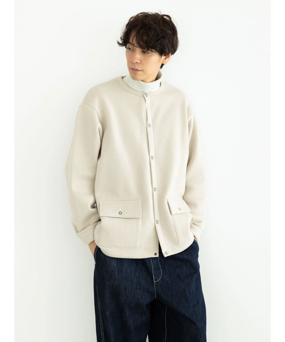 CRAFT STANDARD BOUTIQUE ニットフリースカーディガン Ivory