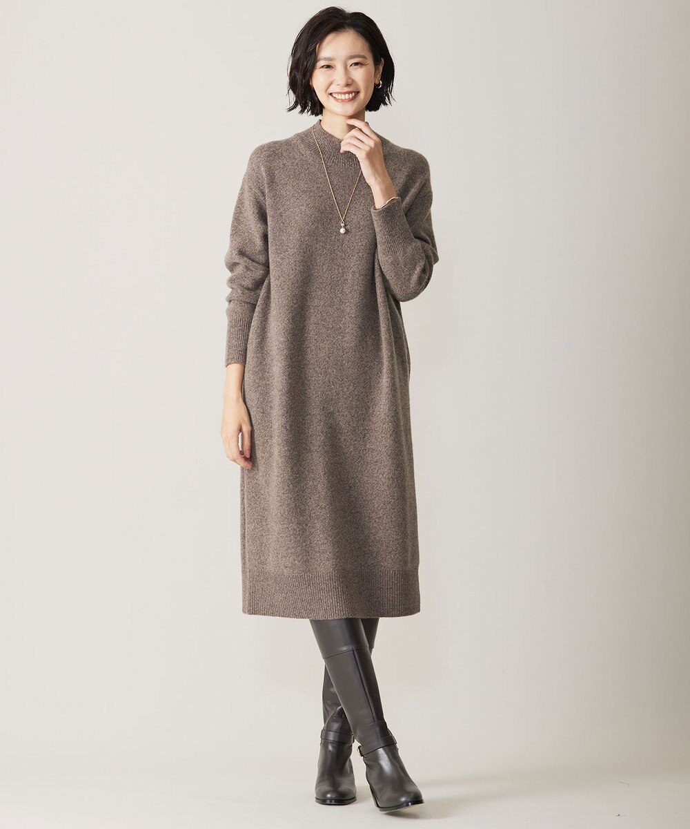 J.PRESS LADIES 【洗える】MIX COLORED ニット ワンピース 