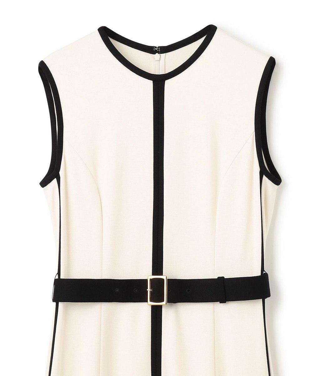 GRACE CONTINENTAL 配色ポンチフレアワンピース 